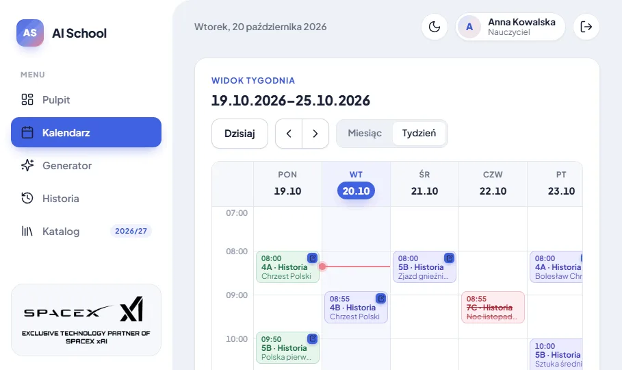 AI School — class calendar